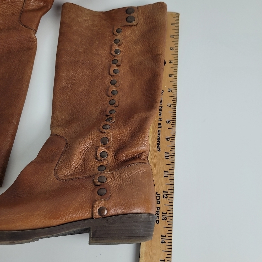 Nine West vintage brown studded ridding boots - Picture 7 of 11